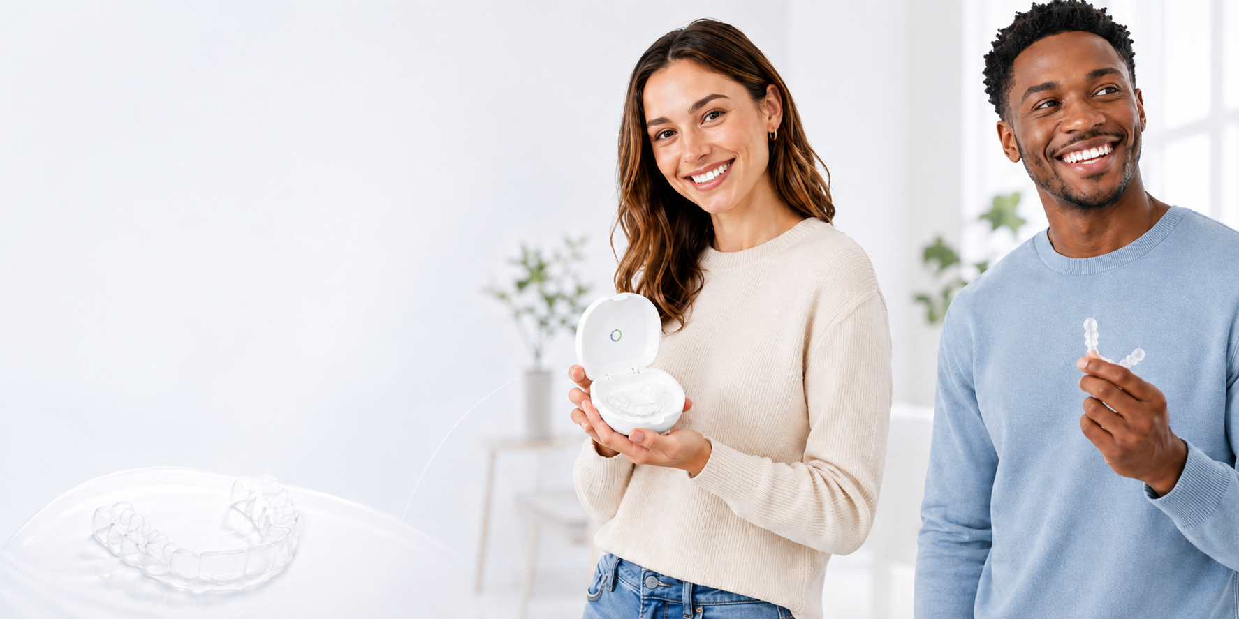 ISO Metrik Dental Labs customers with custom clear retainers